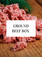 Load image into Gallery viewer, GROUND BEEF BOX (20lbs)
