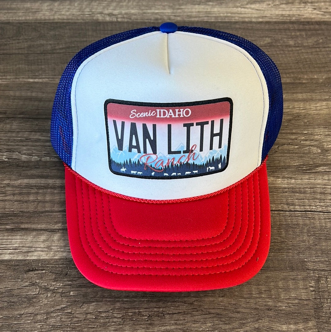 RED, WHITE, & BLUE LICENSE