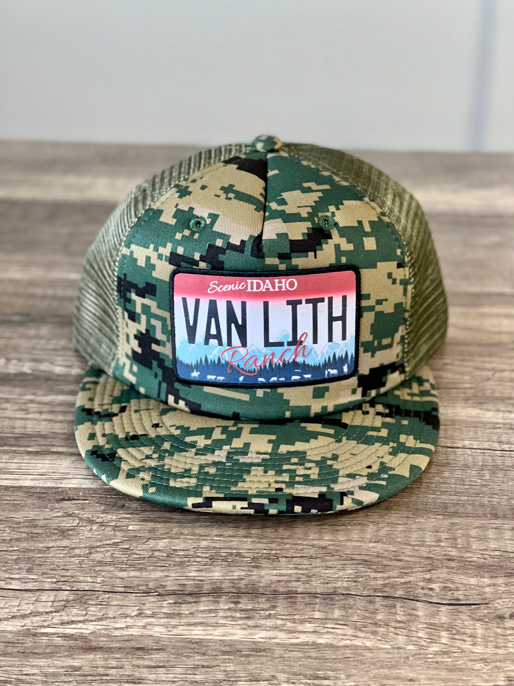 GREEN DIGITAL CAMO HAT