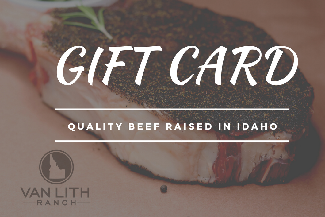 VAN LITH RANCH GIFT CARD